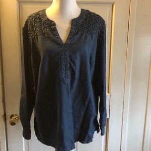 Women’s XXL Bandolino Denim Beadwork Tunic